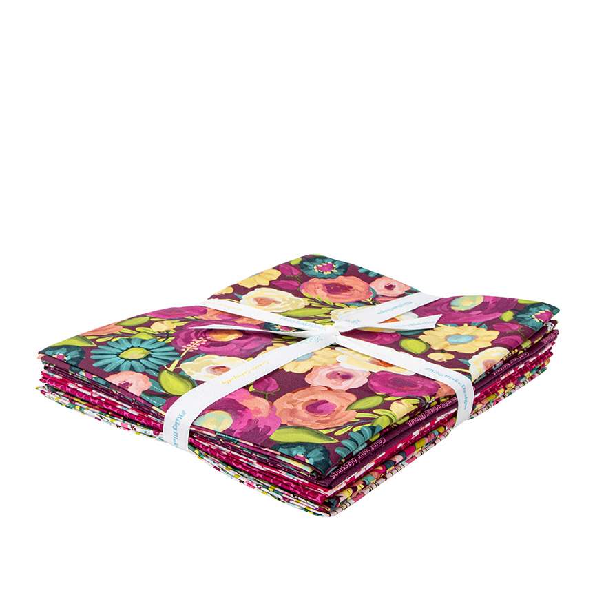 Fragrant Fields 1-Yard Bundle Maroon
