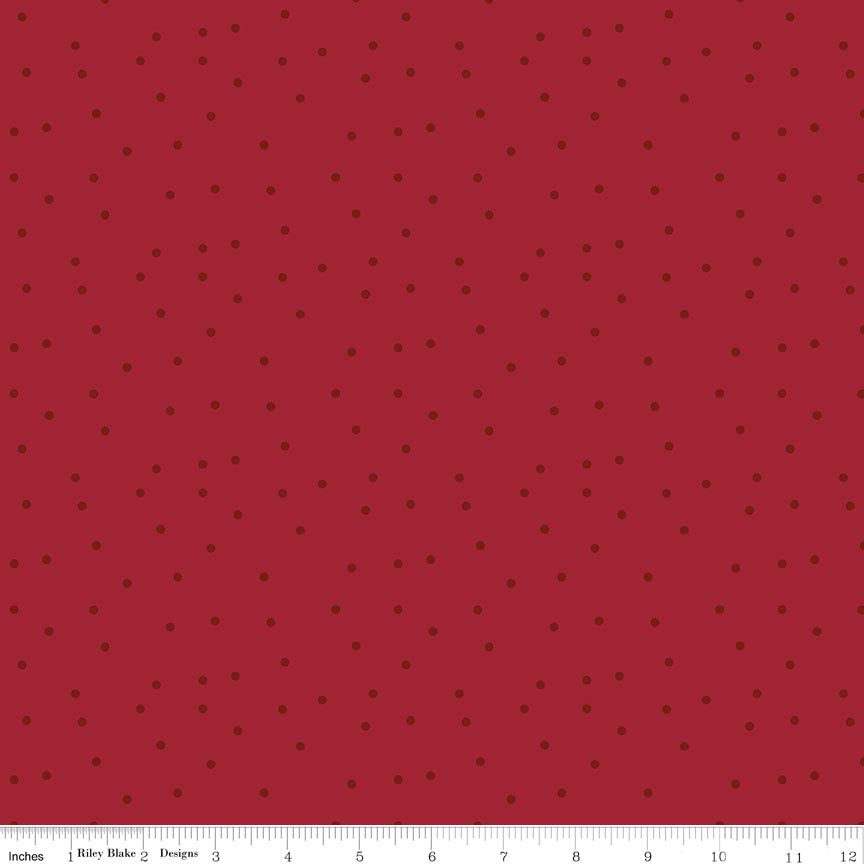 Christmas Time Dots Red