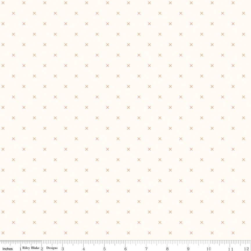 Bee Cross Stitch on Cloud Pumpkin