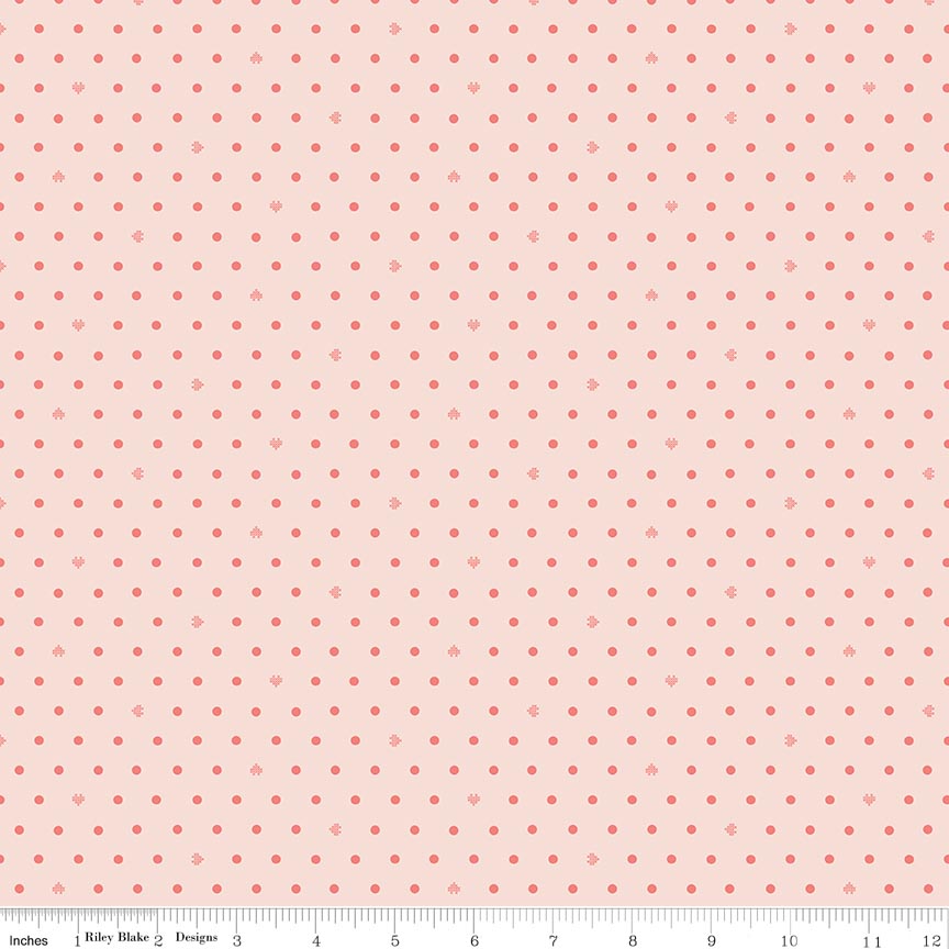 Cotton Nook Dots Blush