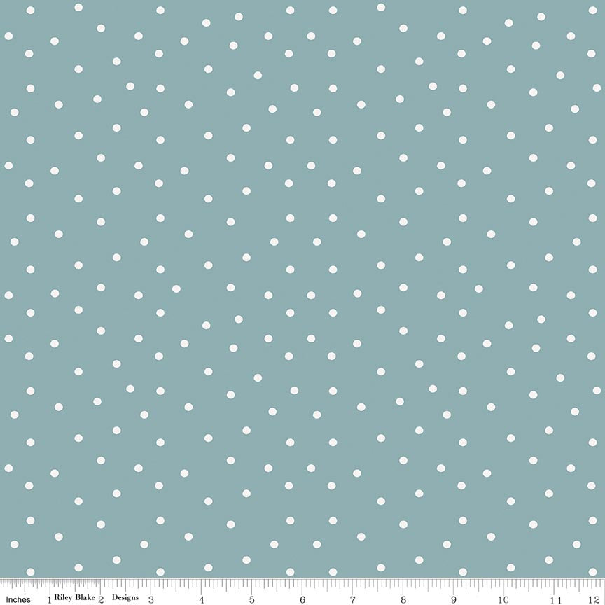 Sketchbook Dots Dusty Blue
