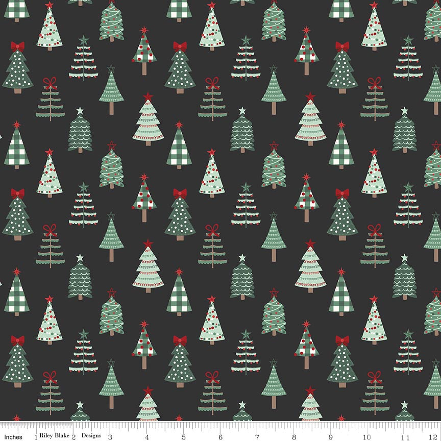 Evergreen Wishes Trees Black