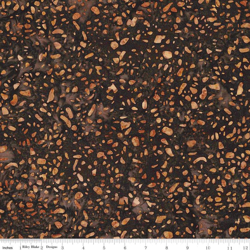 Batiks Elementals Terrazzo Mocha Chestnut