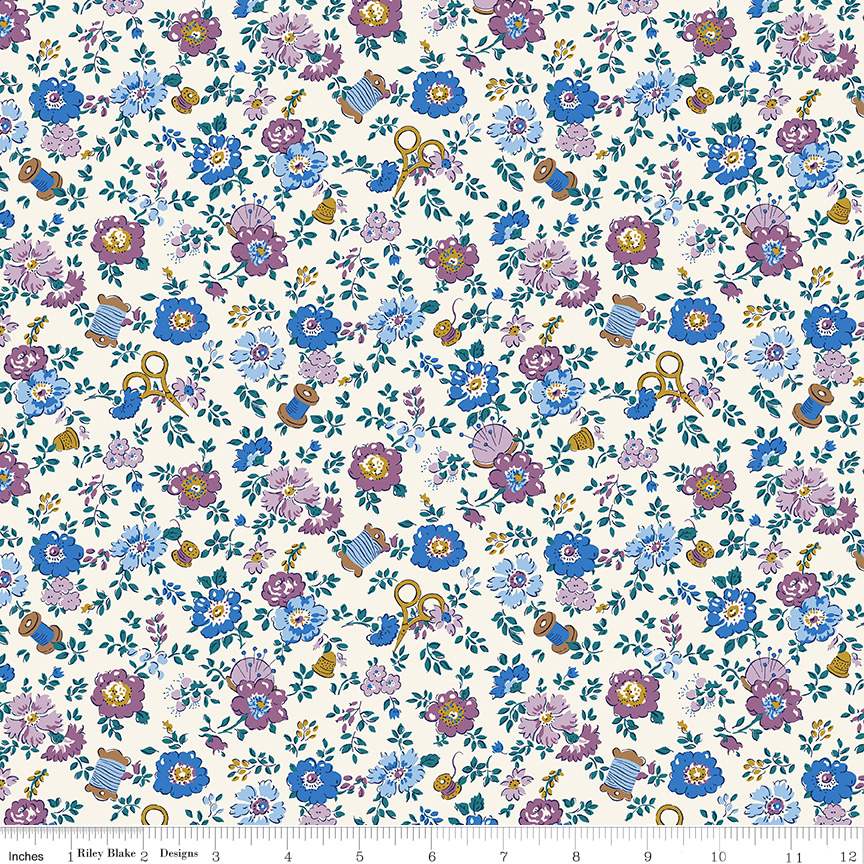 Liberty Tudor Celebration Haberdashery Floral A