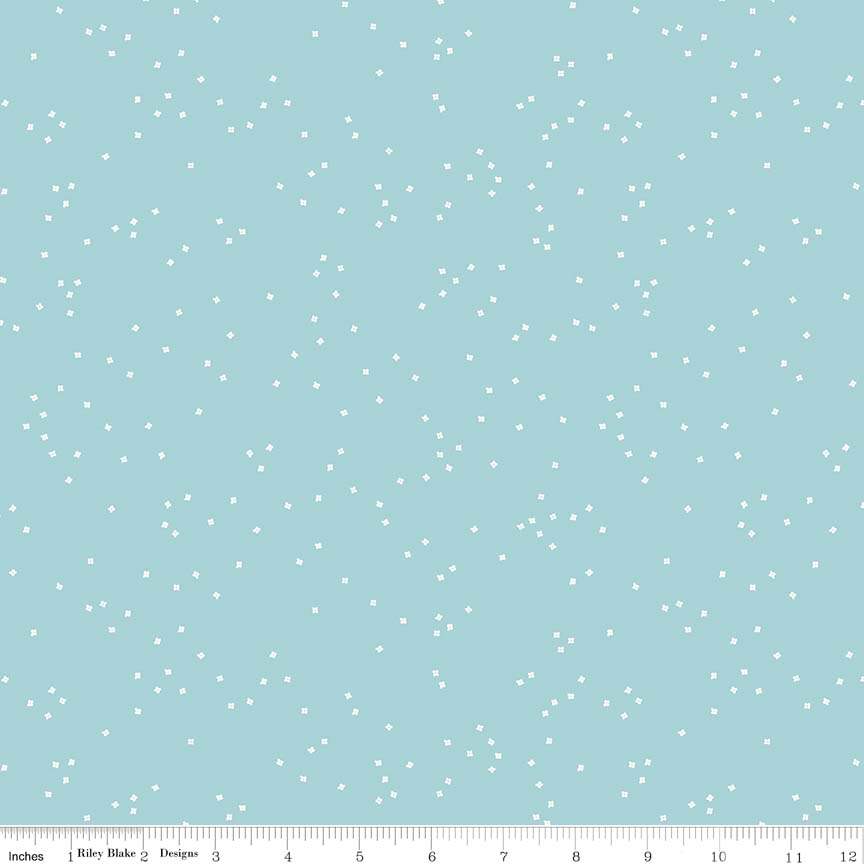 Blossoms In Color Aqua