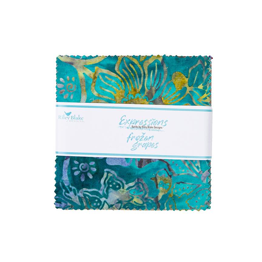 Expressions Batiks Frozen Grapes 5" Stacker