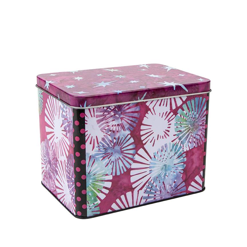 Villa Rosa Bedazzled Pattern Storage Tin