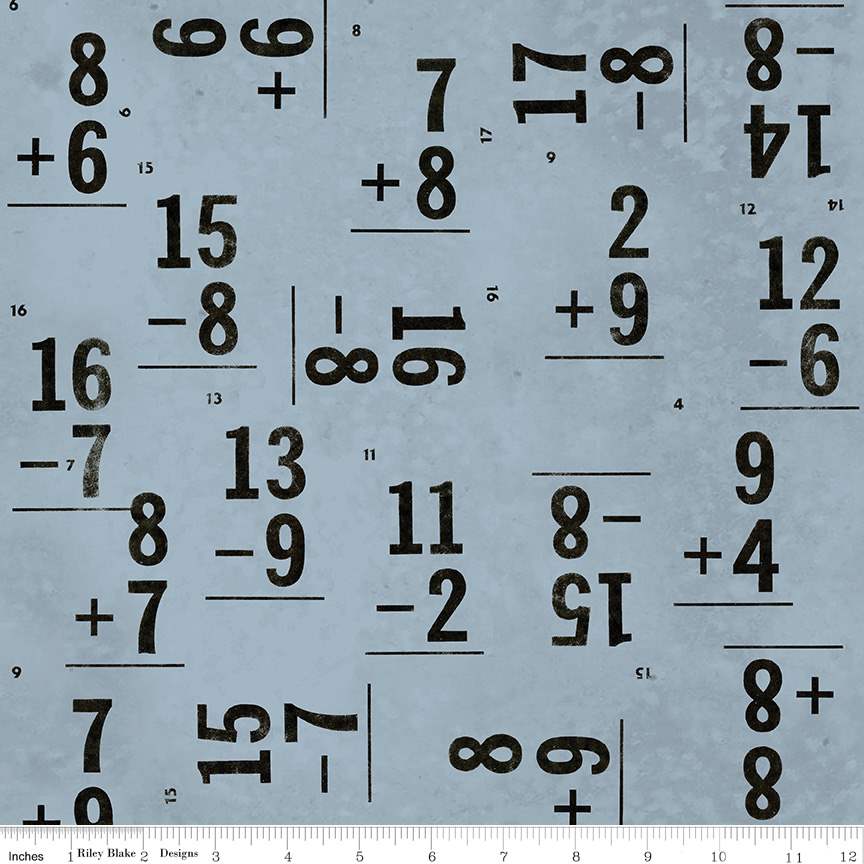 Old School Flash Cards Blue