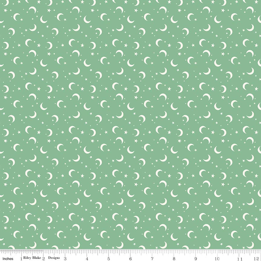 Frank and Friends Moon & Stars Green