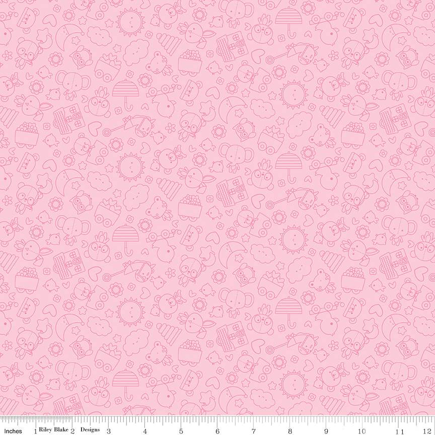 Flannel Bundle of Joy Tonal Pink