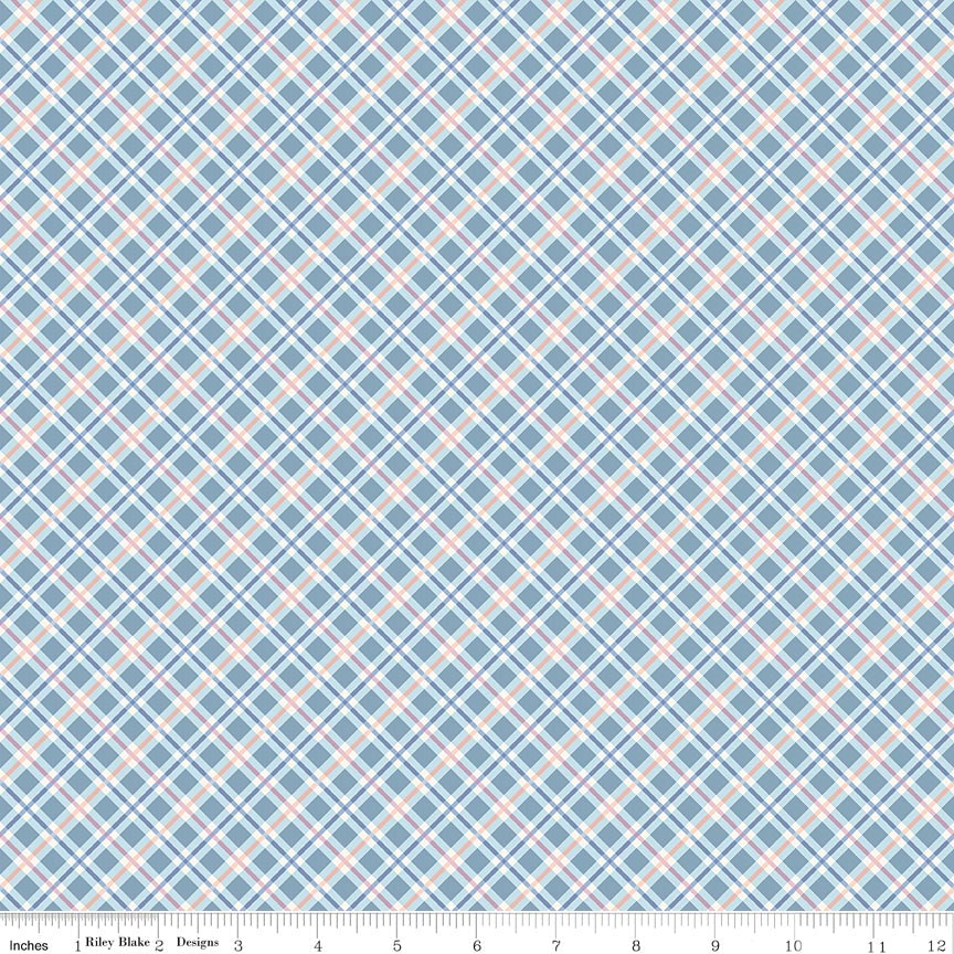 Daybreak on the Prairie Plaid Blue