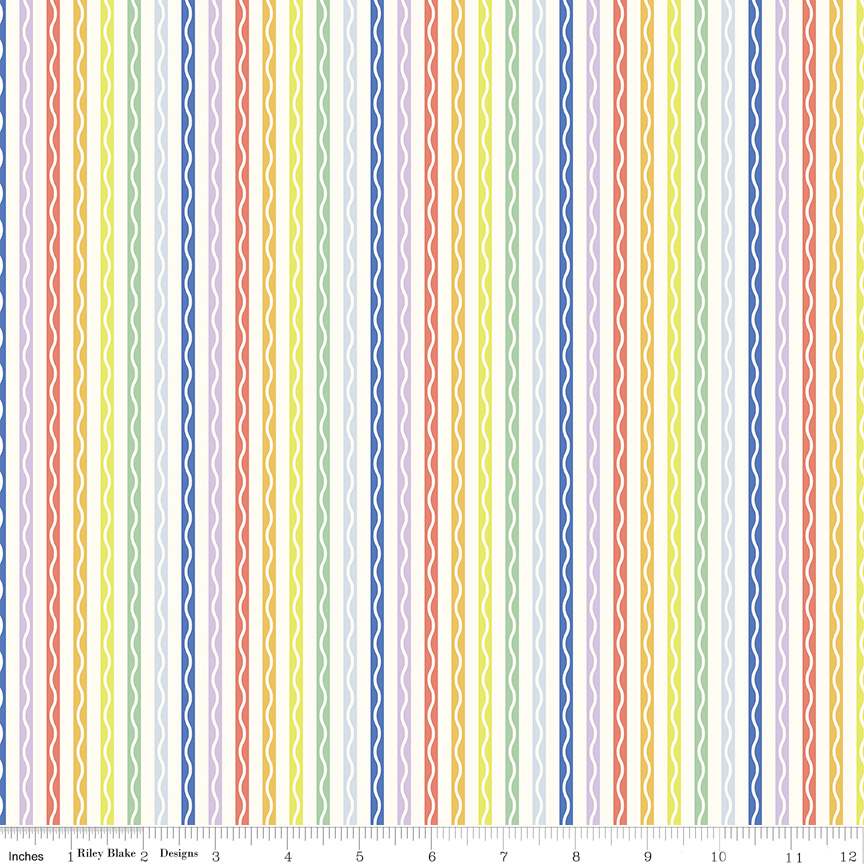 New Box of Crayons Stripe Cloud