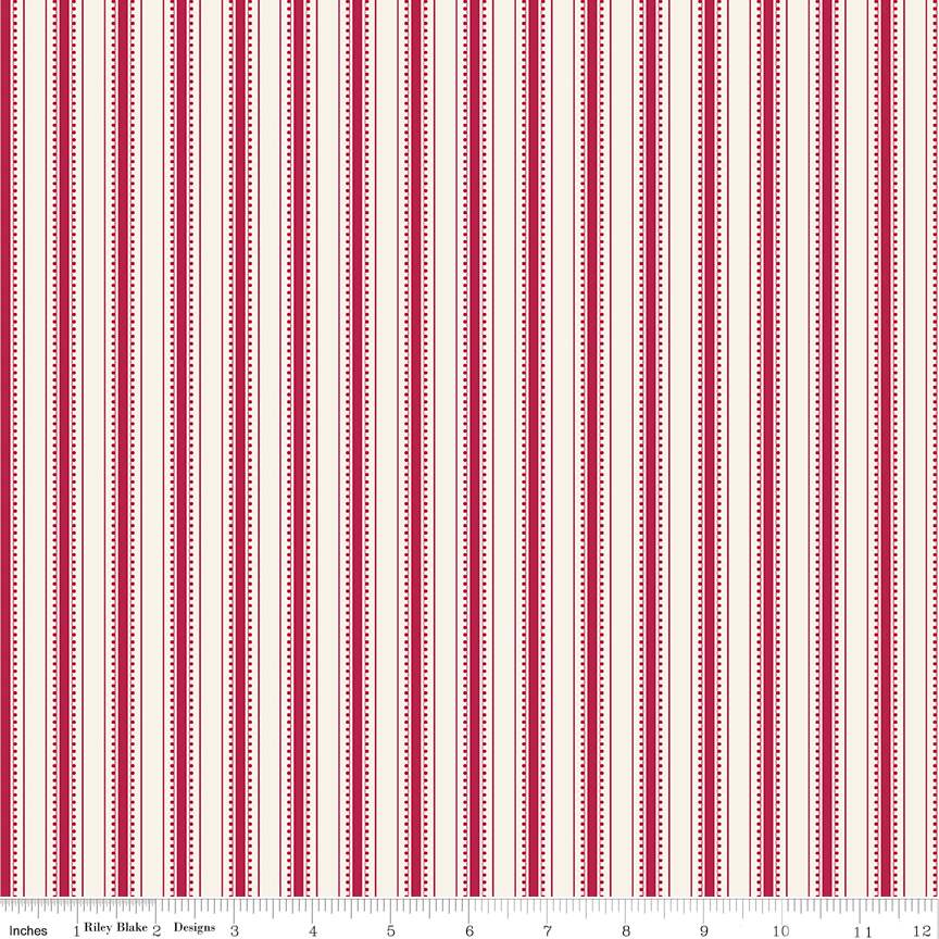 Heirloom Red Stripe Cream