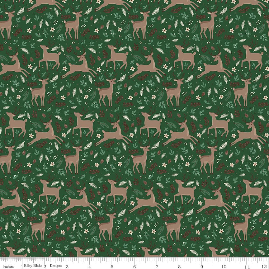 Christmas Time Deer Forest