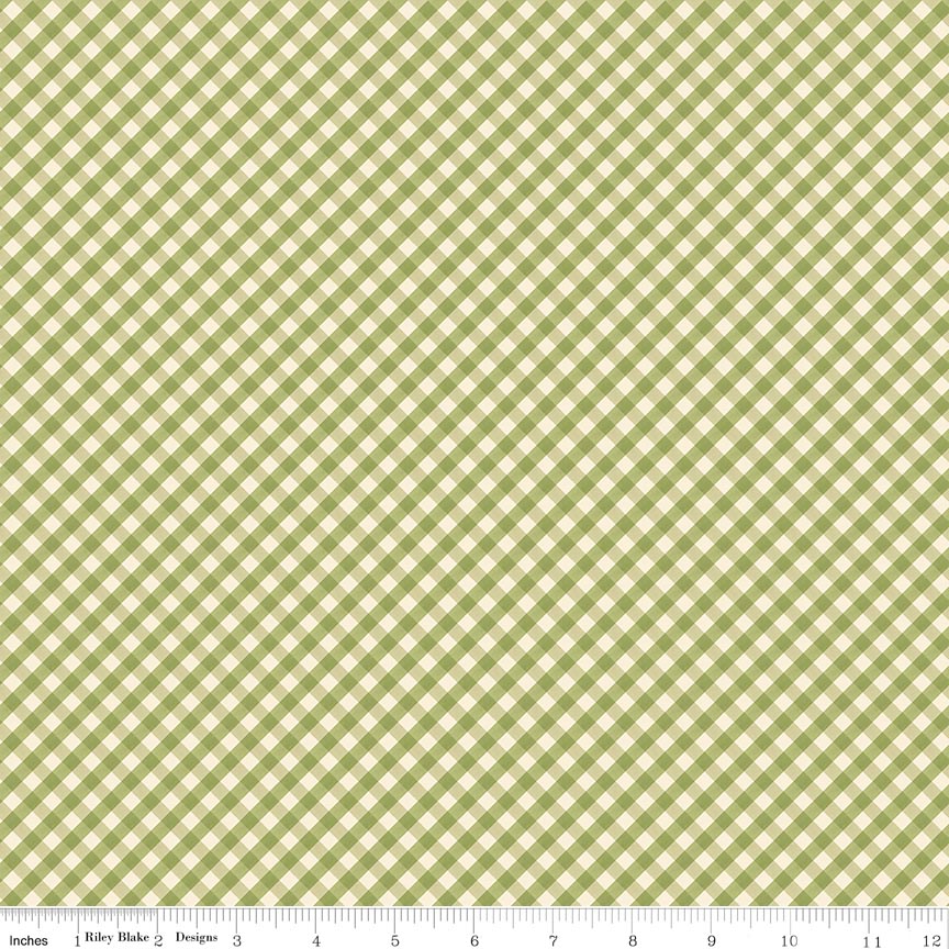 Lil' Farm Friends Gingham Green