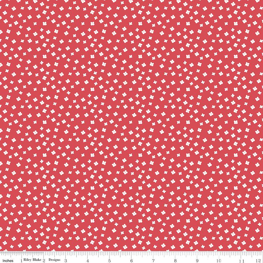Gone Glamping Blossoms Red