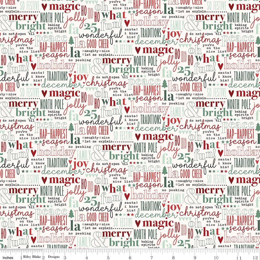 Evergreen Wishes Text Cream