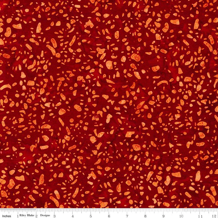 Batiks Elementals Terrazzo Chili