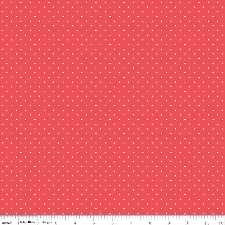 Flannel Dots Red