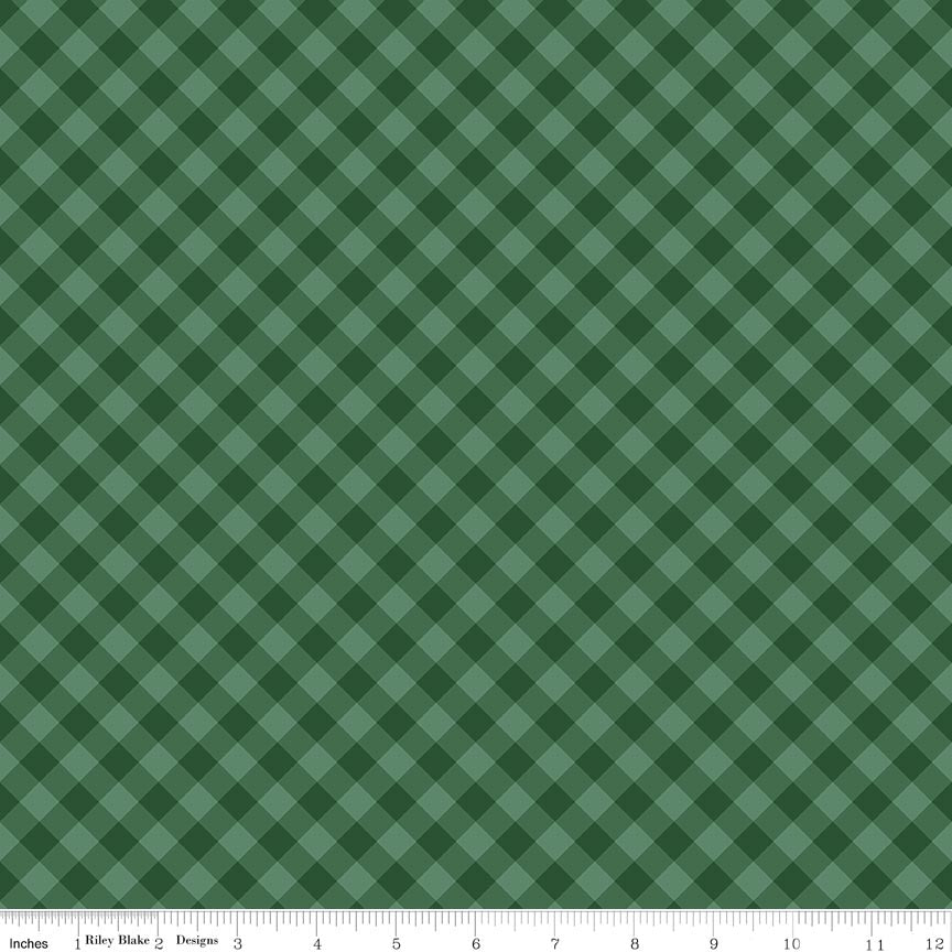 Christmas Time Plaid Forest