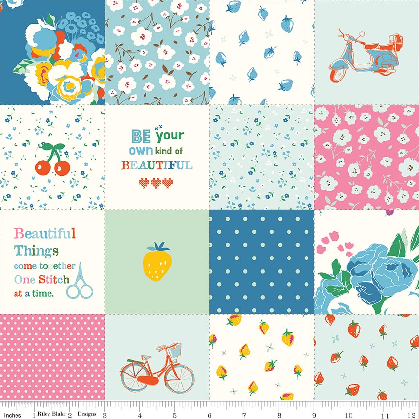 Cotton Nook Patchwork Blue