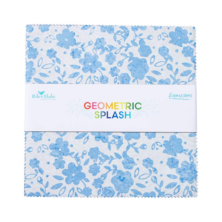 Expressions Batiks Geometric Splash 10" Stacker