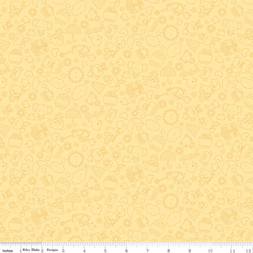 Flannel Bundle of Joy Tonal Yellow