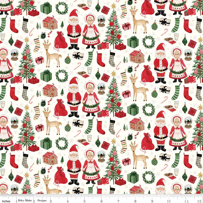 Charming Christmas Santa & Mrs. Claus Cloud