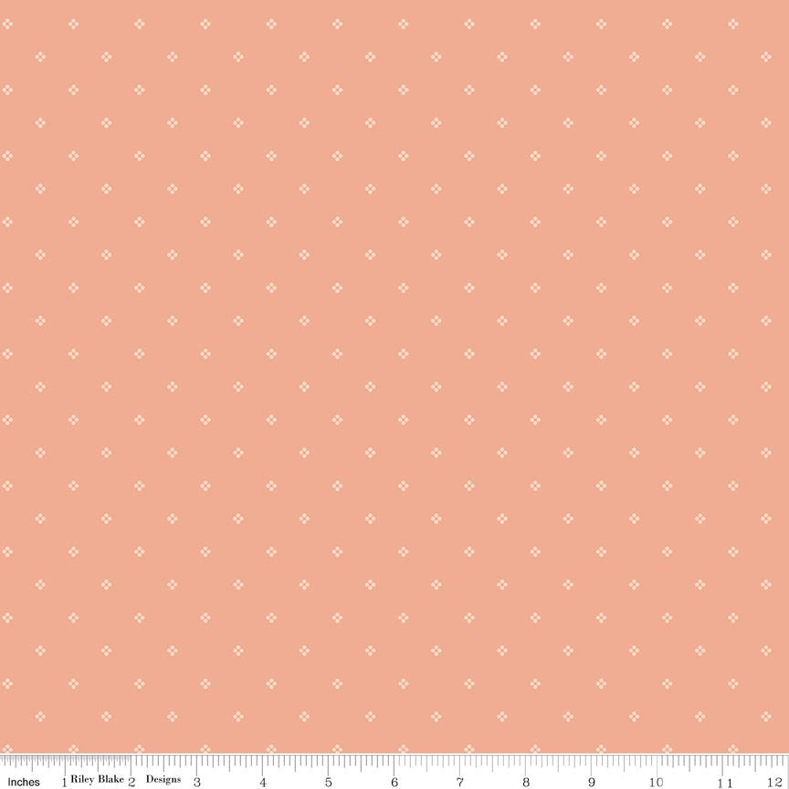 Rose & Violet's Bouquet des Fleurs Dots Peach