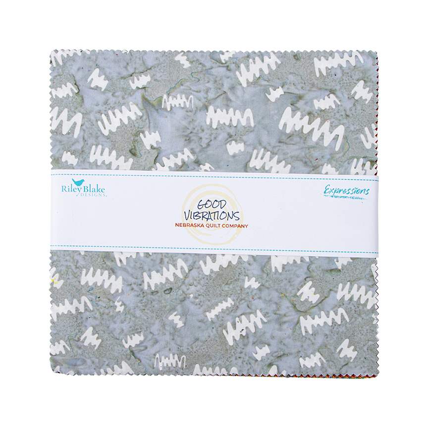 Expressions Batiks Good Vibrations 10" Stacker