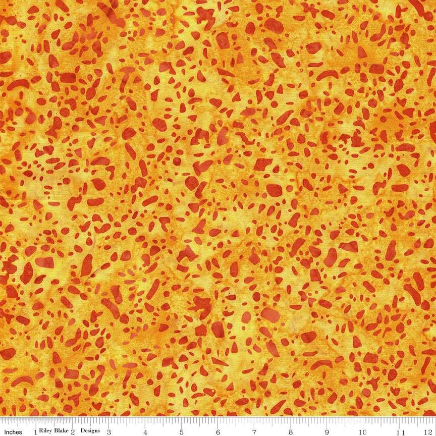 Batiks Elementals Terrazzo Canary