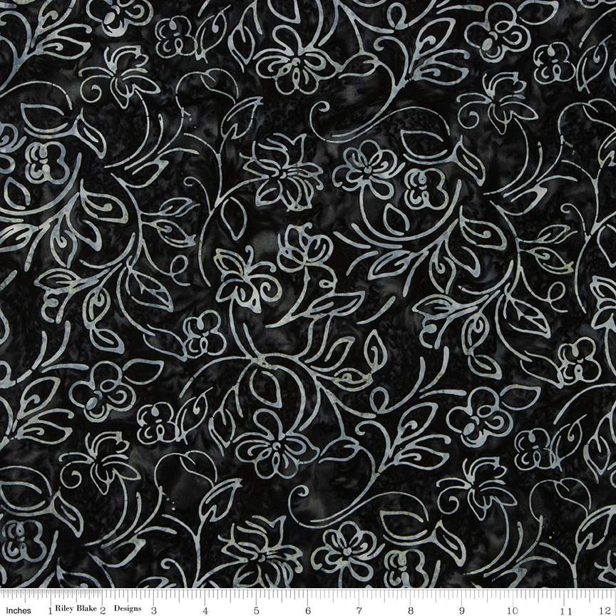 Batiks Achromatic Dance Stormy Seas