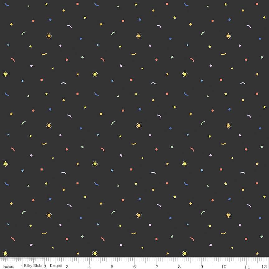 New Box of Crayons Confetti Black