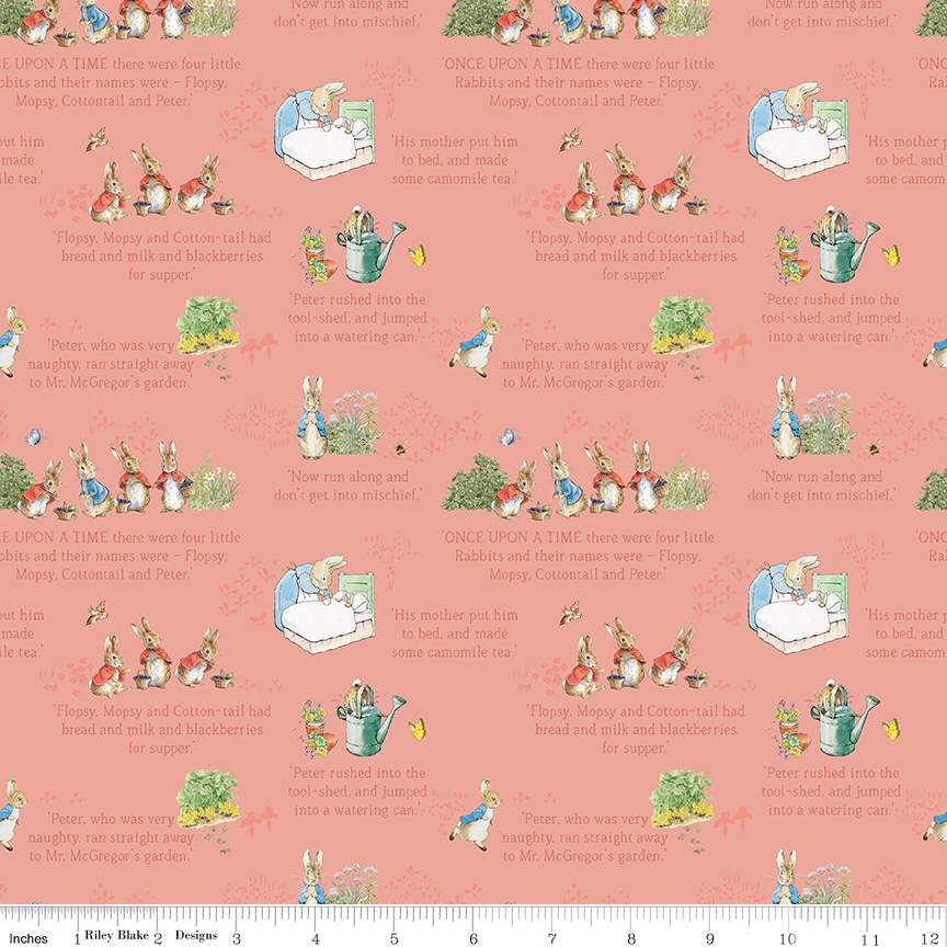 The Tale of Peter Rabbit Text Coral