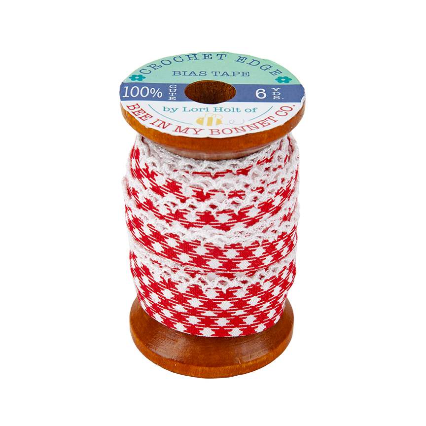 Lori Holt Crocheted Bias Tape In Color Red