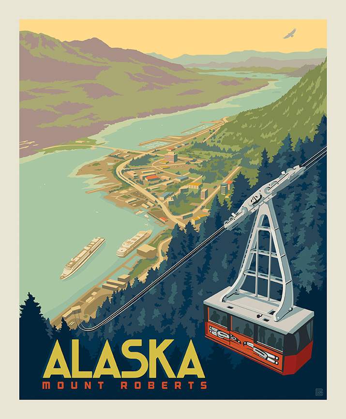 Destinations 3 Alaska Mount Roberts Panel (Digitally Printed)