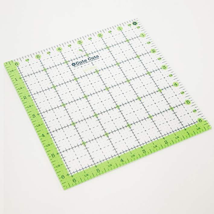 Cute Cut Ruler Square 6.5" X 6.5"