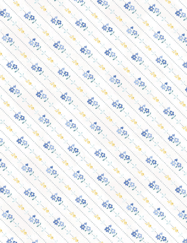 Morning Blooms Diagonal Stripe Cream