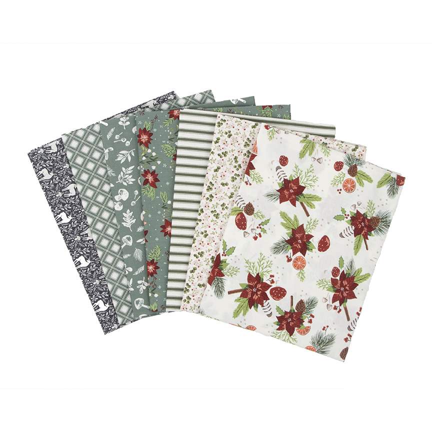 Yuletide Forest 1-Yard Bundle Cream, 7 Yards Total