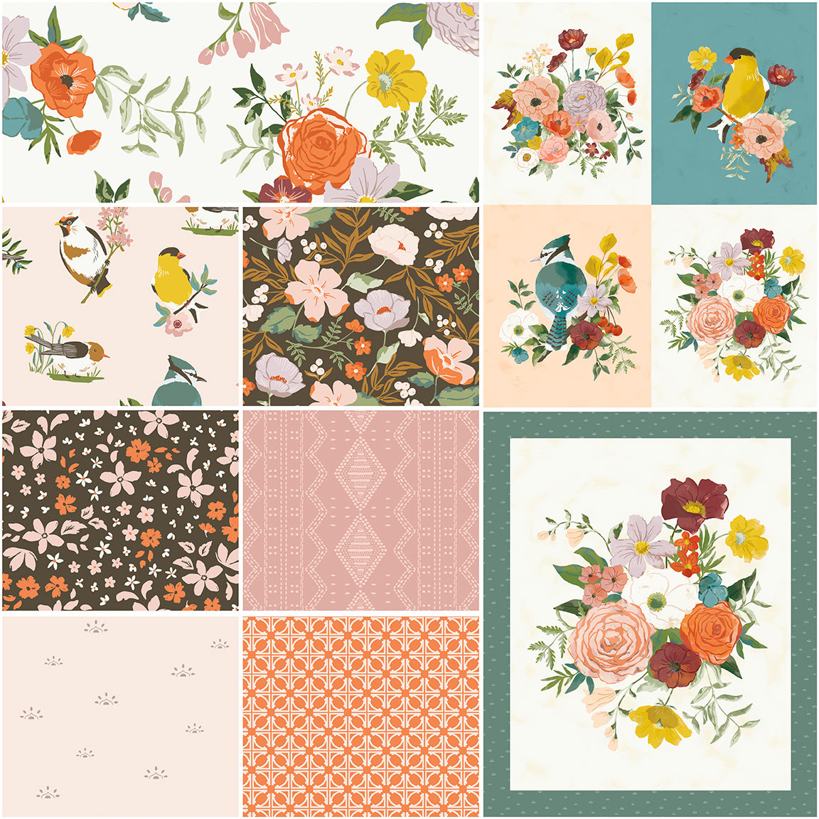 Winged Medley 1-Yard Bundle Cloud