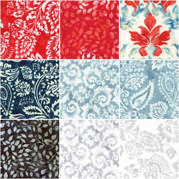 Expressions Batiks Decorator Style Americana Fat Quarter Bundle B