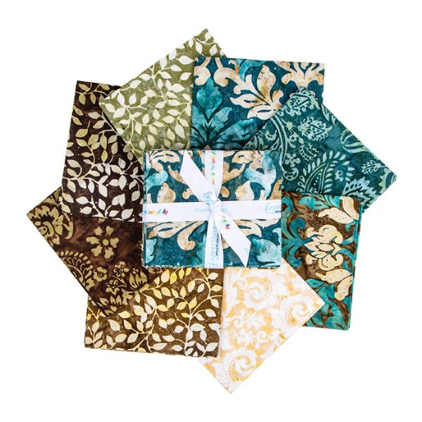 Expressions Batiks Decorator Style Cedar Stone Fat Quarter Bundle A
