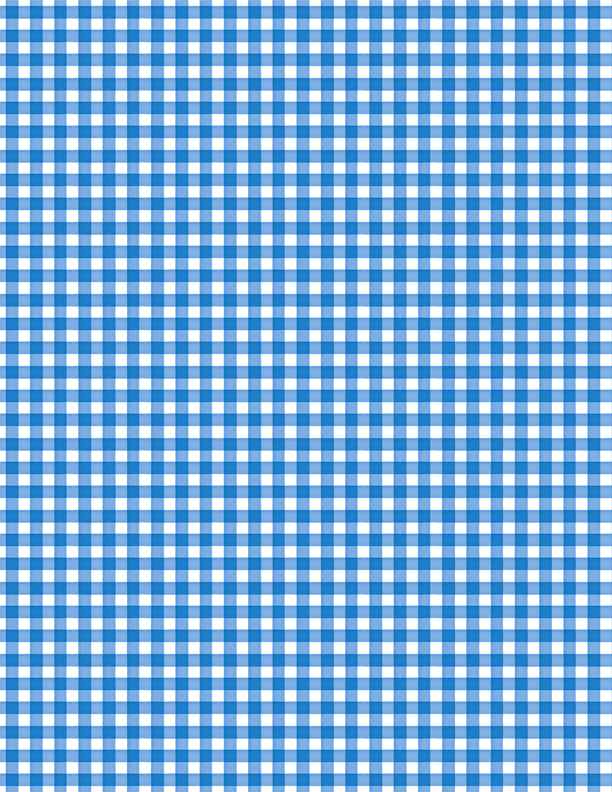 Sweet Cherry Gingham Blue/White