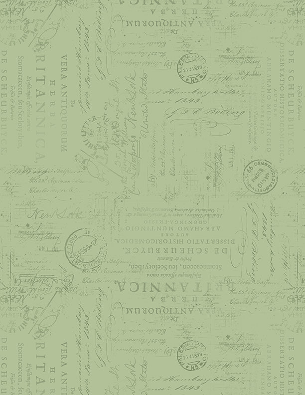 Garden Grace Script Texture Sage
