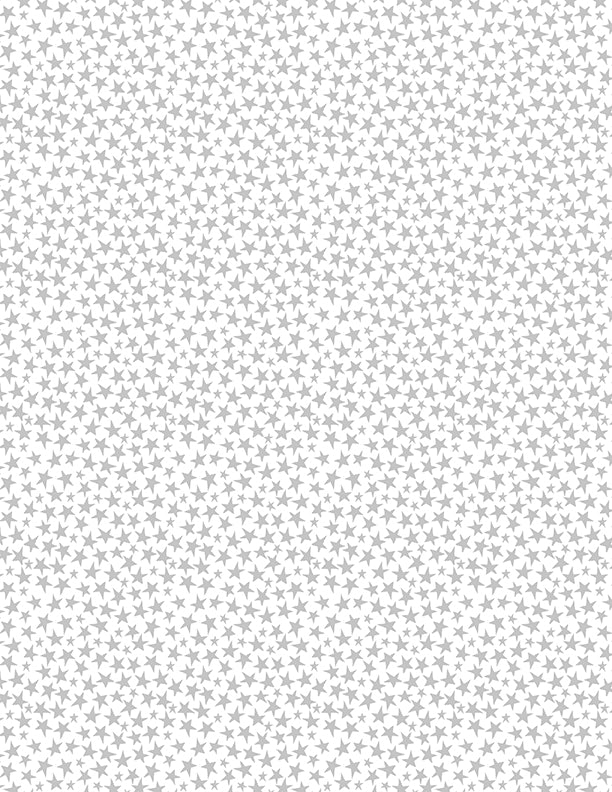 Safari Lullaby Stars All Over White on White