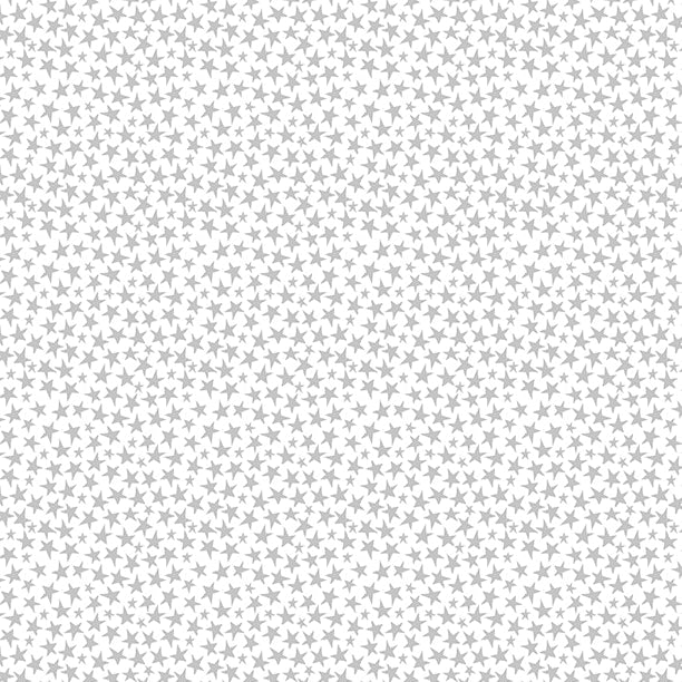 Safari Lullaby Stars All Over White on White