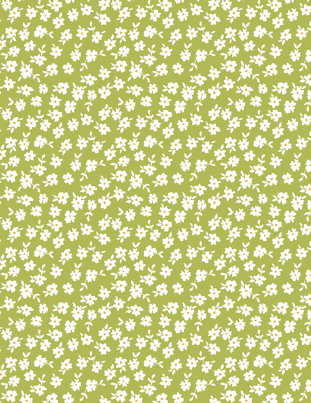 Patch of Sunshine Ditsy Dark Green