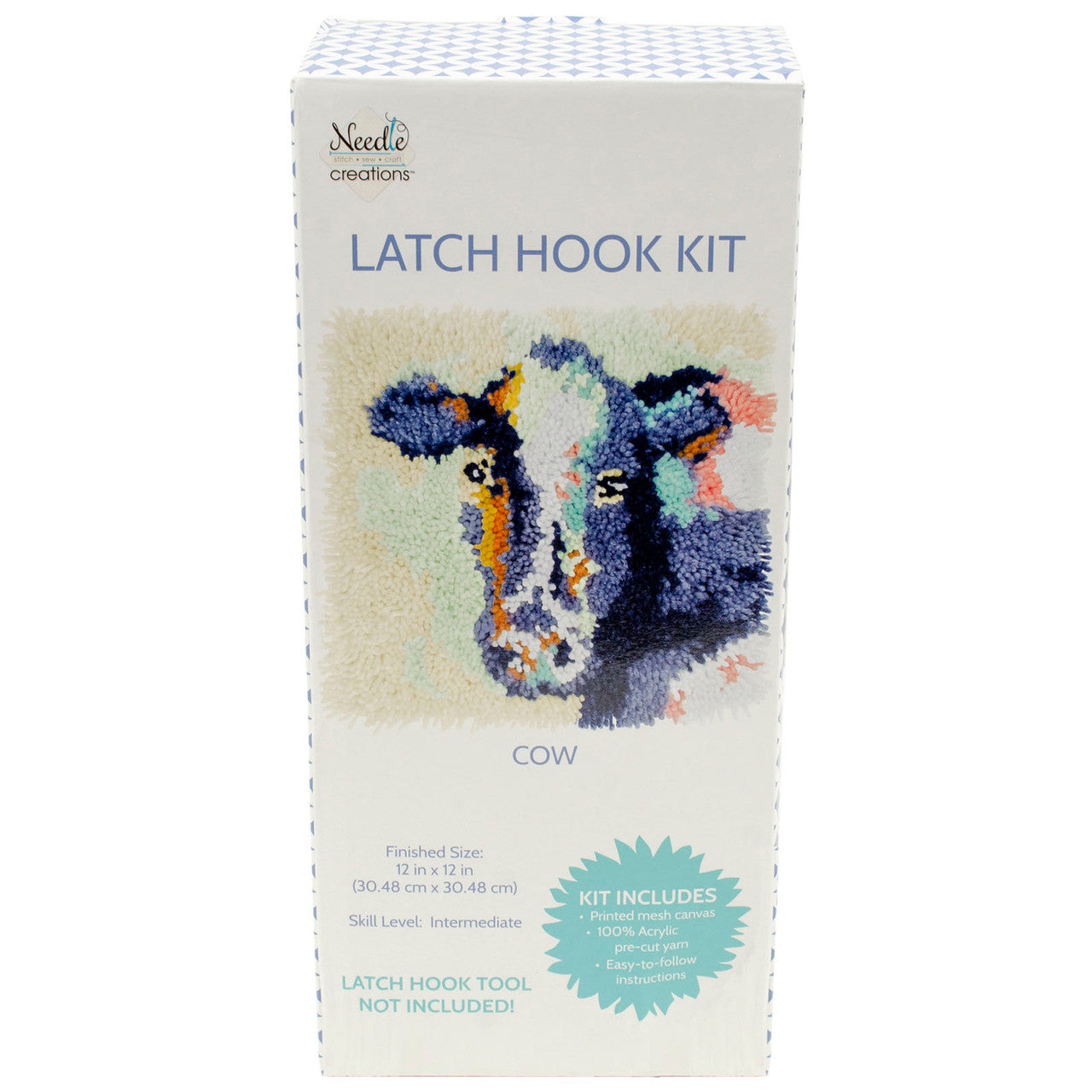 Latch Hook Kit Cow
