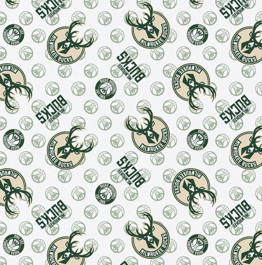 (Craft Fabric) NBA - Milwaukee Bucks