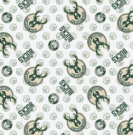 (Craft Fabric) NBA - Milwaukee Bucks